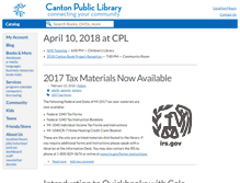 Tablet Screenshot of cantonpl.org
