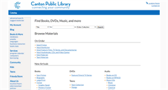 Desktop Screenshot of catalog.cantonpl.org