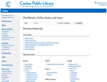 Tablet Screenshot of catalog.cantonpl.org